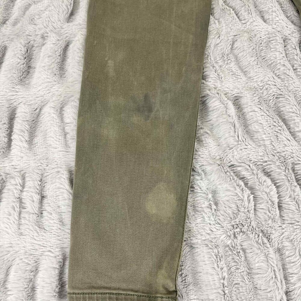 American Eagle Jeans Women 6 Green Jegging Cargo Next Level Stretch Stained - Picture 10 of 11